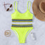 Ribbed High Waist Bikini Set for Women