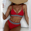 Ribbed High Waist Bikini Set for Women