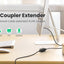 Acoplador de Red RJ45 Elegante para Extensión de Ethernet