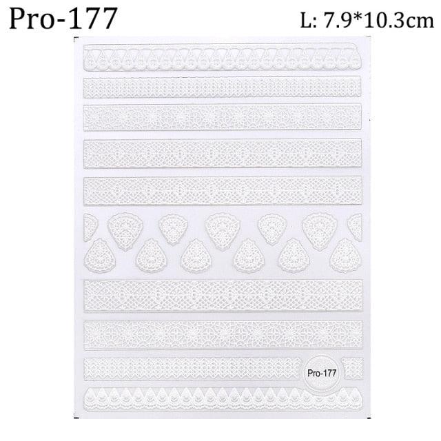 Ensemble de Stickers Ongles 5D - Designs Hivernaux Charmants