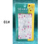 Elegant White Embossed Flower Lace Nail Art Stickers