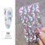 Elegant White Embossed Flower Lace Nail Art Stickers