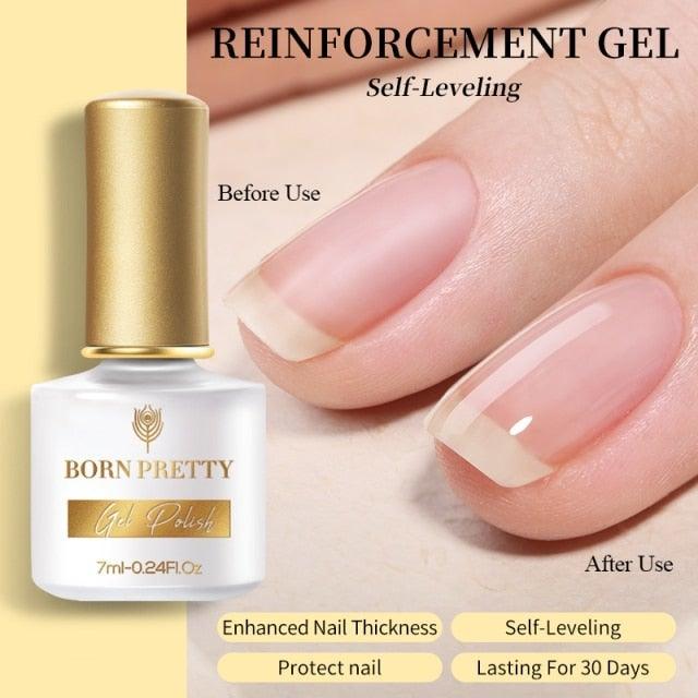 Vernis à ongles en gel pailleté coloré - Design élégant et premium