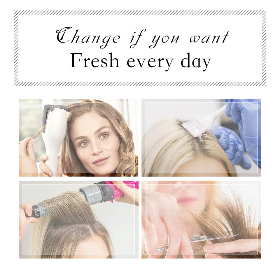 Perruque synthétique blonde ombrée bob pour femmes - Résistante à la chaleur