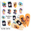 Elegantes Stickers de Uñas 3D con Decal de Agua
