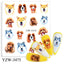 Elegantes Stickers de Uñas 3D con Decal de Agua