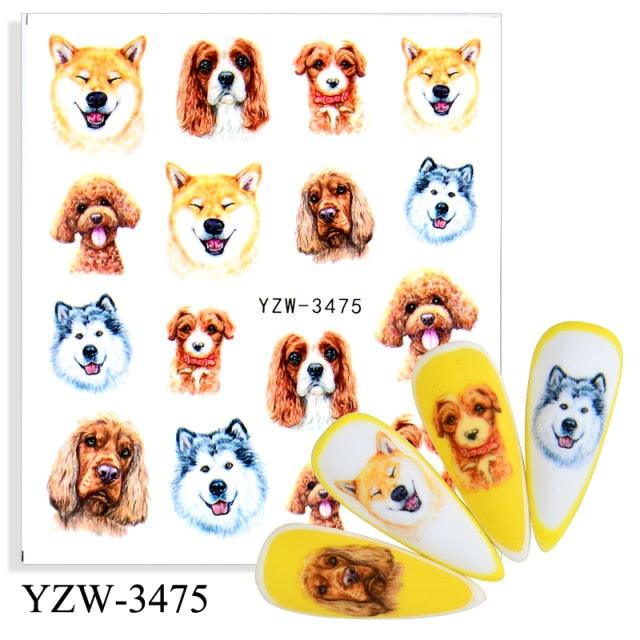 Elegantes Stickers de Uñas 3D con Decal de Agua