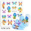 Elegantes Stickers de Uñas 3D con Decal de Agua