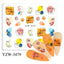 Elegantes Stickers de Uñas 3D con Decal de Agua