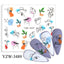 Elegantes Stickers de Uñas 3D con Decal de Agua