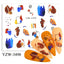 Elegantes Stickers de Uñas 3D con Decal de Agua