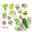 Elegantes Stickers de Uñas 3D con Decal de Agua