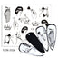 Elegantes Stickers de Uñas 3D con Decal de Agua