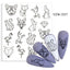 Elegantes Stickers de Uñas 3D con Decal de Agua