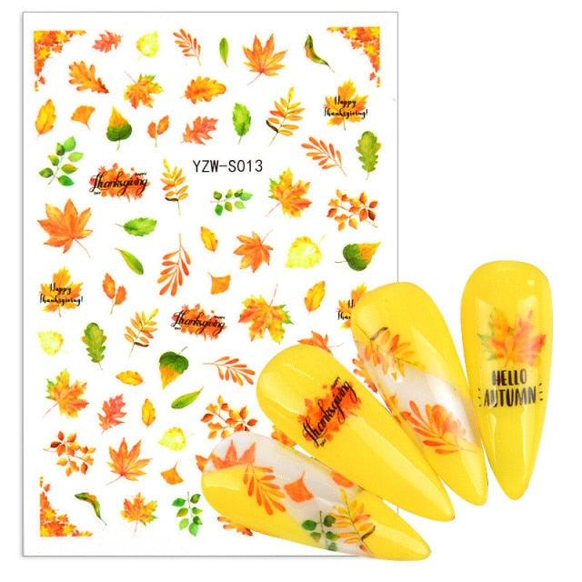 Elegantes Stickers de Uñas 3D con Decal de Agua