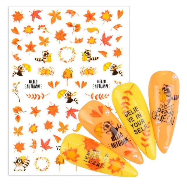 Elegantes Stickers de Uñas 3D con Decal de Agua