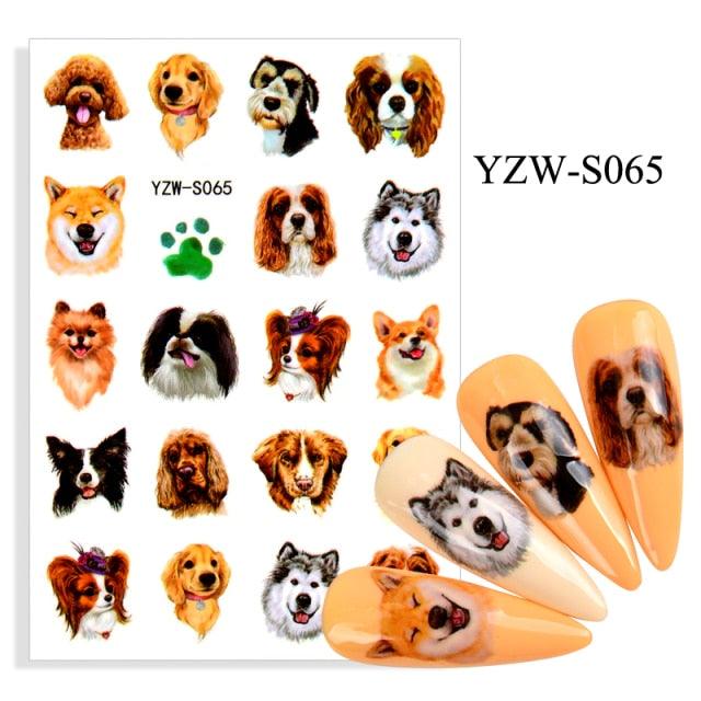 Elegantes Stickers de Uñas 3D con Decal de Agua