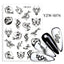 Elegantes Stickers de Uñas 3D con Decal de Agua