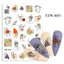 Elegantes Stickers de Uñas 3D con Decal de Agua
