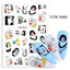 Elegantes Stickers de Uñas 3D con Decal de Agua