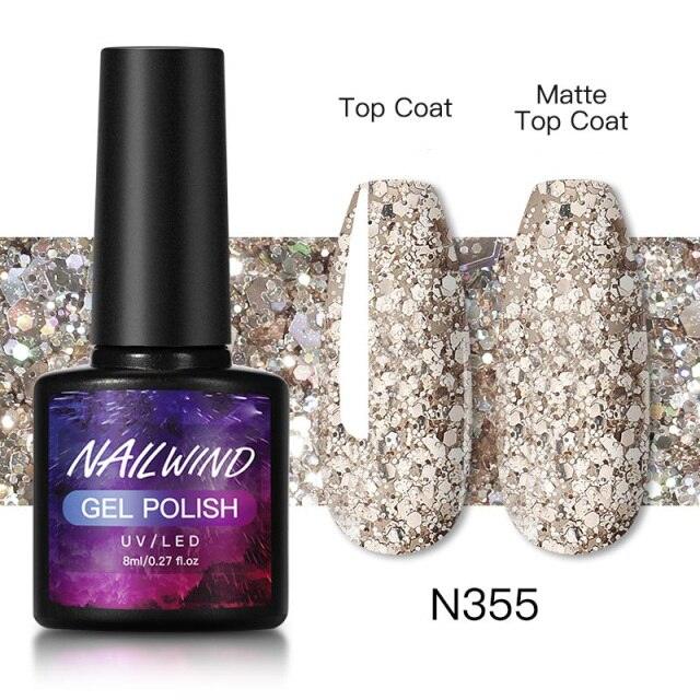 Esmalte de Uñas en Gel Colorido de Lujo - 8ml Acabado Brillante Semipermanente
