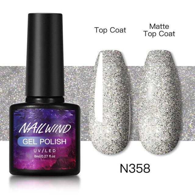 Esmalte de Uñas en Gel Colorido de Lujo - 8ml Acabado Brillante Semipermanente