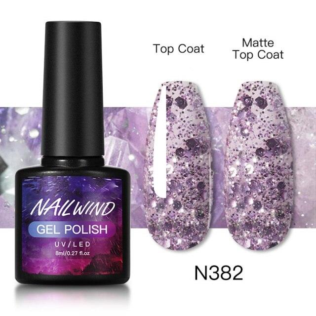 Esmalte de Uñas en Gel Colorido de Lujo - 8ml Acabado Brillante Semipermanente