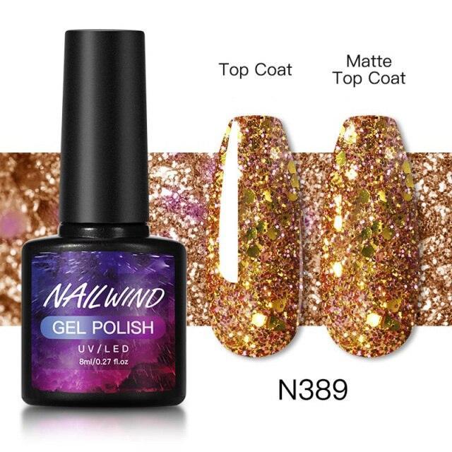 Esmalte de Uñas en Gel Colorido de Lujo - 8ml Acabado Brillante Semipermanente