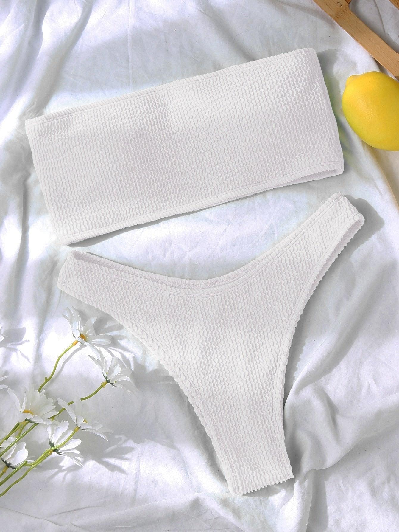 Conjunto de Bikini Elegante con Push-Up para Mujeres