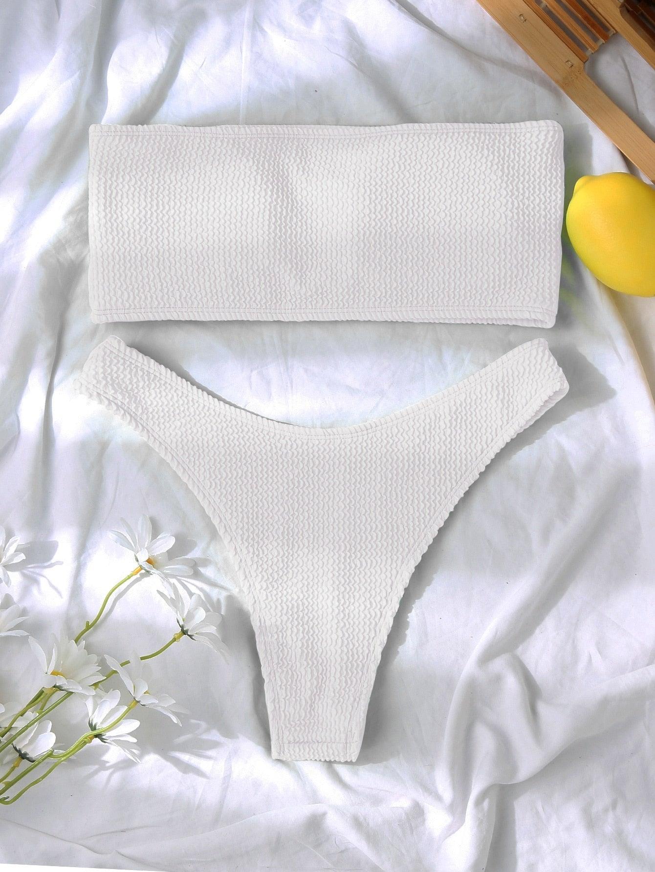 Conjunto de Bikini Elegante con Push-Up para Mujeres