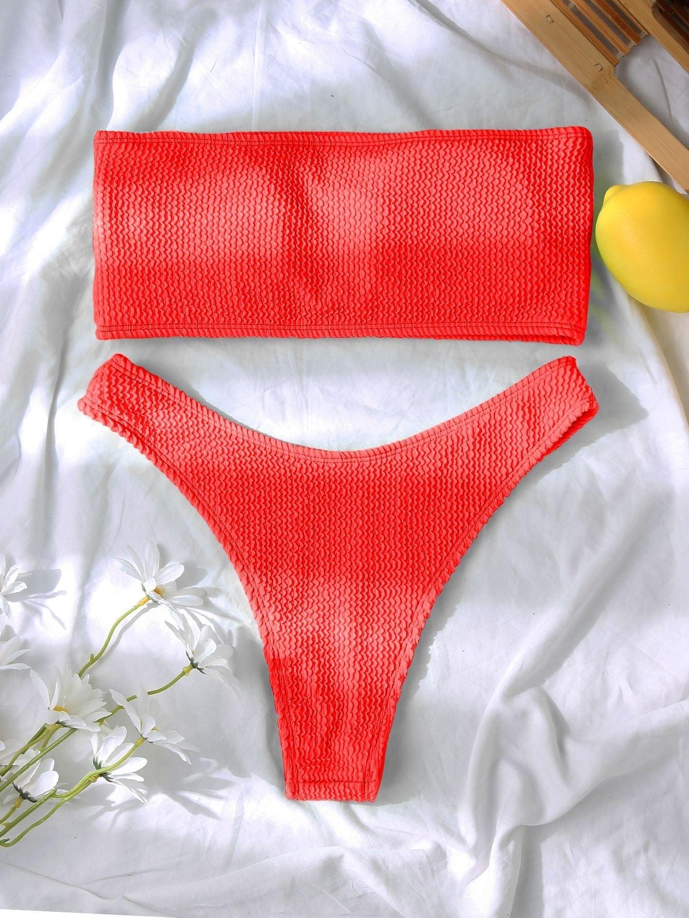 Conjunto de Bikini Elegante con Push-Up para Mujeres