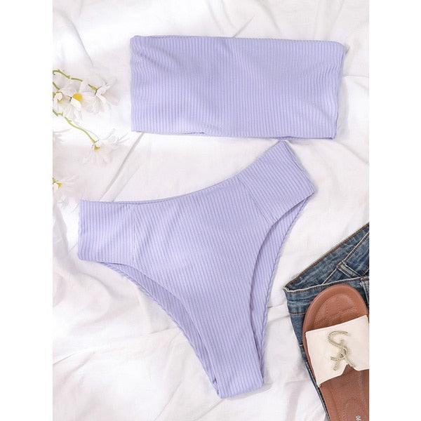Conjunto de Bikini Elegante con Push-Up para Mujeres