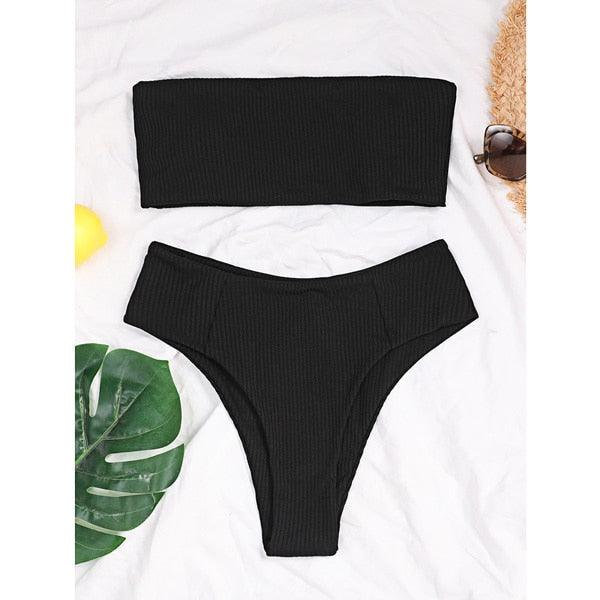 Conjunto de Bikini Elegante con Push-Up para Mujeres