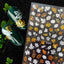 Elegant 3D Christmas Snowflake Nail Art Stickers - Gold & White Festive Designs - Korvel