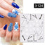 Elegant 3D Christmas Snowflake Nail Art Stickers - Gold & White Festive Designs - Korvel