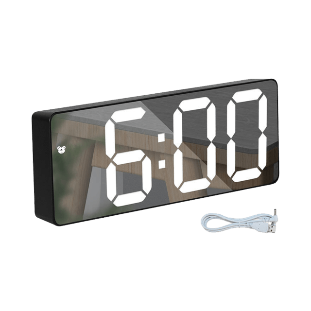 Reloj Despertador Digital Premium con Doble Alarma y Cargador USB