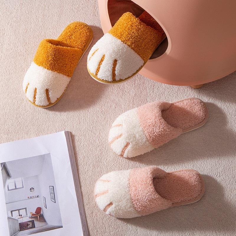 Zapatillas de casa de felpa para mujer - Antideslizantes para interiores