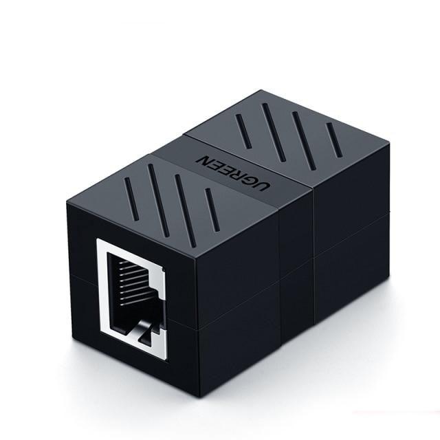 Acoplador de Red RJ45 Elegante para Extensión de Ethernet