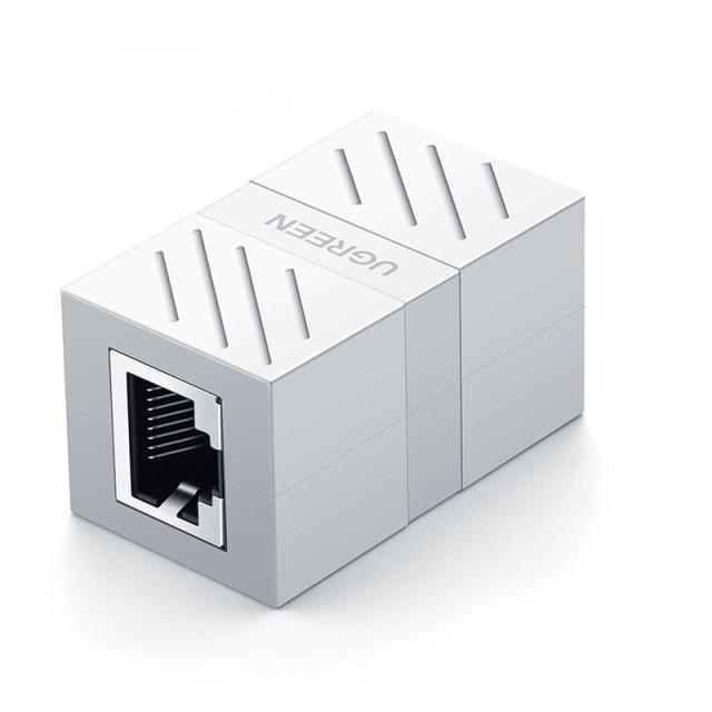 Acoplador de Red RJ45 Elegante para Extensión de Ethernet