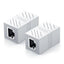 Acoplador de Red RJ45 Elegante para Extensión de Ethernet