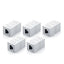 Acoplador de Red RJ45 Elegante para Extensión de Ethernet