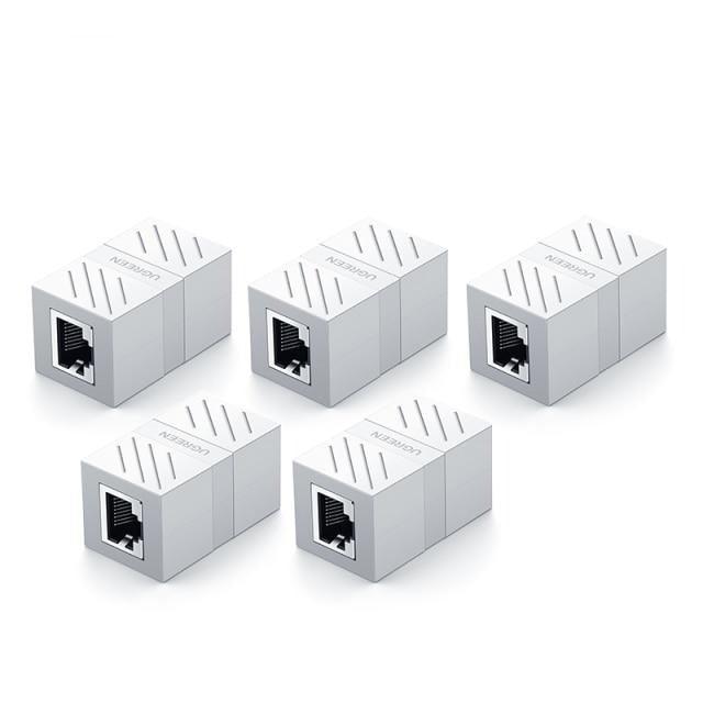 Acoplador de Red RJ45 Elegante para Extensión de Ethernet