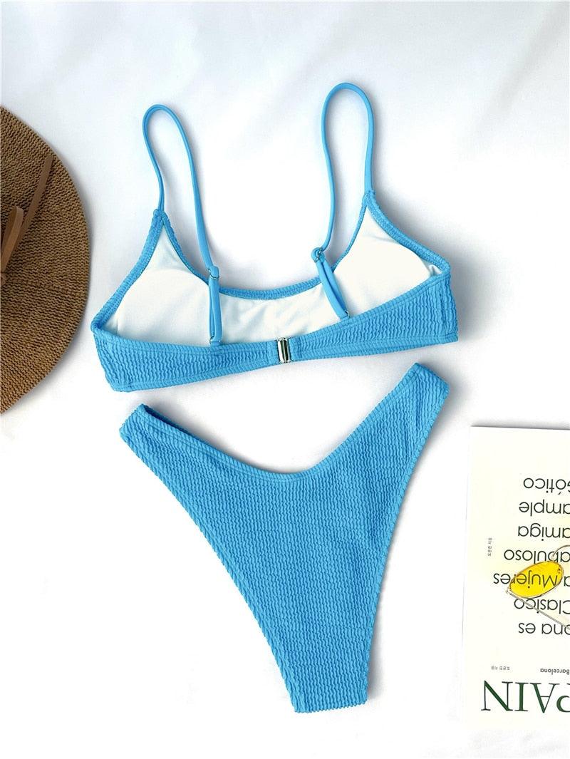 Elegant One-Shoulder Bikini Set for Women