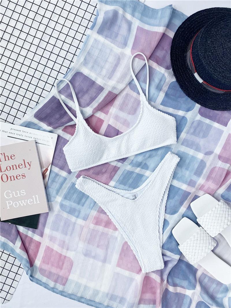 Elegant One-Shoulder Bikini Set for Women