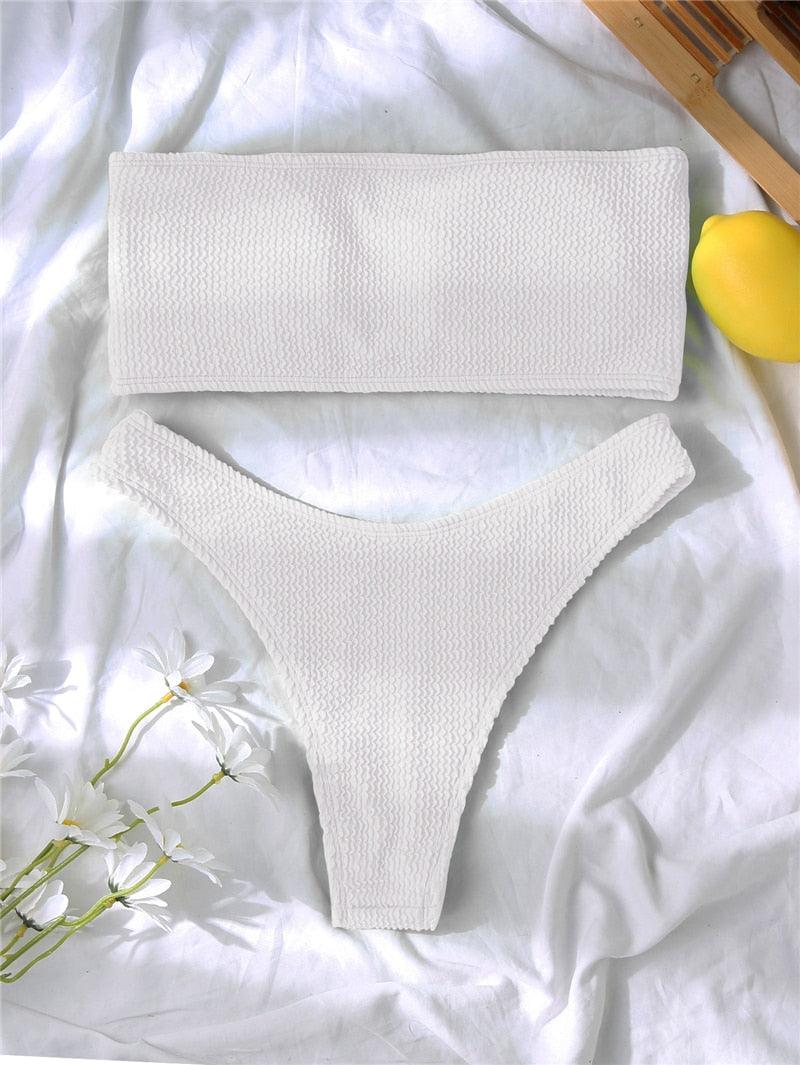Elegant One-Shoulder Bikini Set for Women