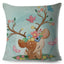 Cute Cartoon Animal Pillow Cover for Kids' Room Decor