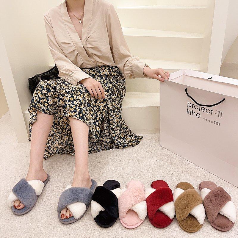 Cozy Faux Fur Slippers for Women - Soft and Stylish