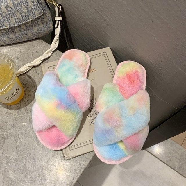 Cozy Faux Fur Slippers for Women - Soft and Stylish