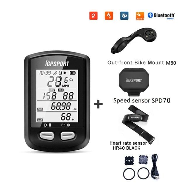 Ordinateur de vélo GPS sans fil premium - Conception étanche