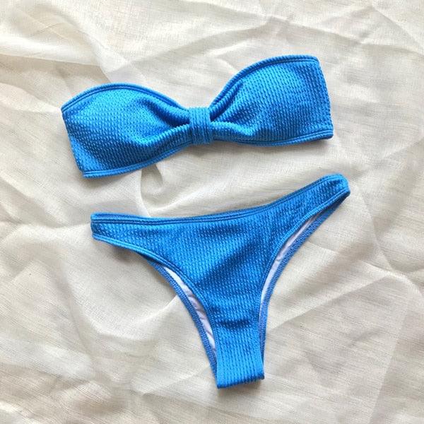 Conjunto de Bikini Elegante con Push-Up para Mujeres